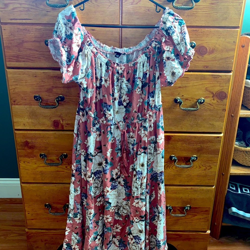 Pink Floral Dress Torrid Size 1
